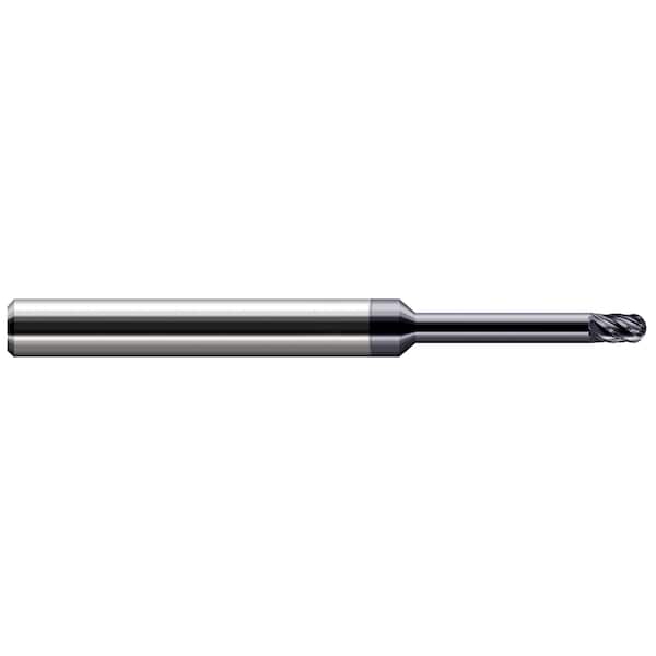 End Mill for Hardened Steels - Ball 0.0620" (1/16) Cutter DIA x 0.0930" (3/32) Length of Cut